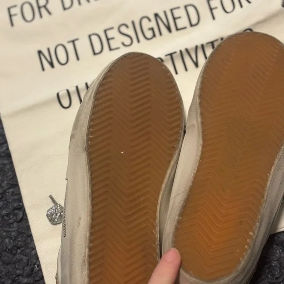 Golden Goose private edition White and Silver Sneakers women size 7 - Picture 10 of 11